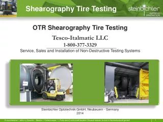 Shearography Tire Testing