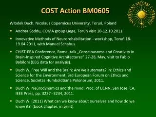 COST Action BM0605