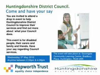 Huntingdonshire District Council. Come and have your say