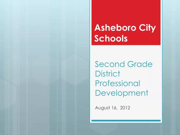 second grade district professional development