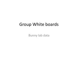 Group White boards