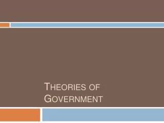 Theories of Government