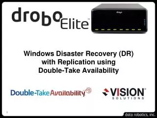 Windows Disaster Recovery (DR) with Replication using Double-Take Availability