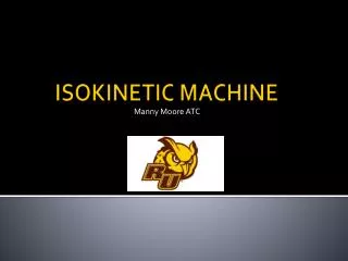 ISOKINETIC MACHINE