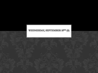 Wednesday, September 18 th (8)