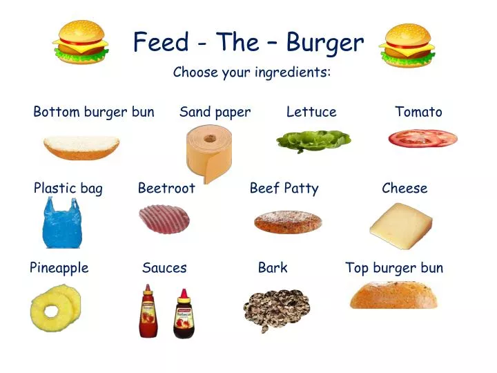 feed the burger