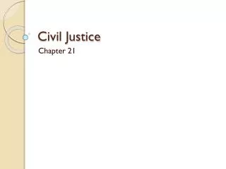 Civil Justice