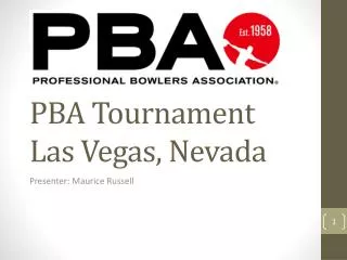 PBA Tournament Las Vegas, Nevada