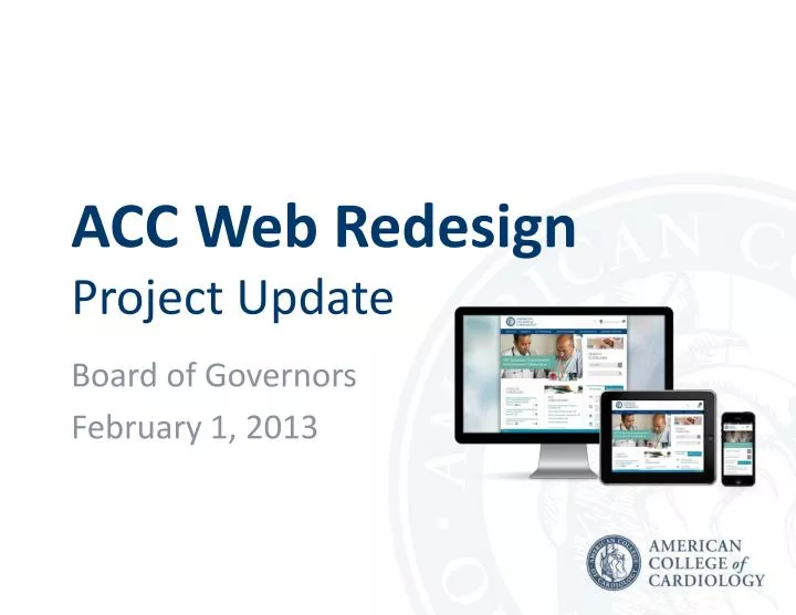 acc web redesign project update