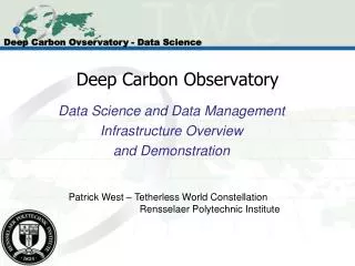 Deep Carbon Observatory