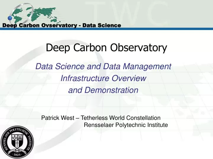 deep carbon observatory