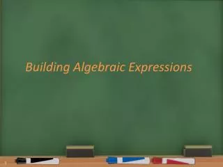 Building Algebraic Expressions