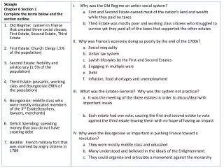 Skoogle Chapter 6 Section 1 Complete the terms below and the section outline.