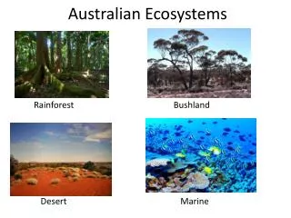 Australian Ecosystems