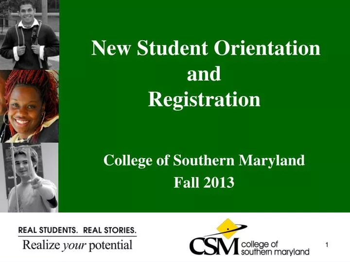 new student orientation and registration
