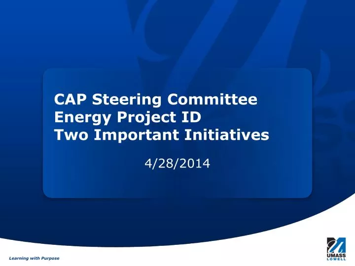 cap steering committee energy project id two important initiatives