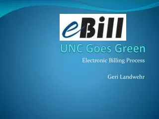 UNC Goes Green
