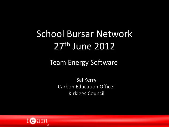 school bursar network 27 th june 2012