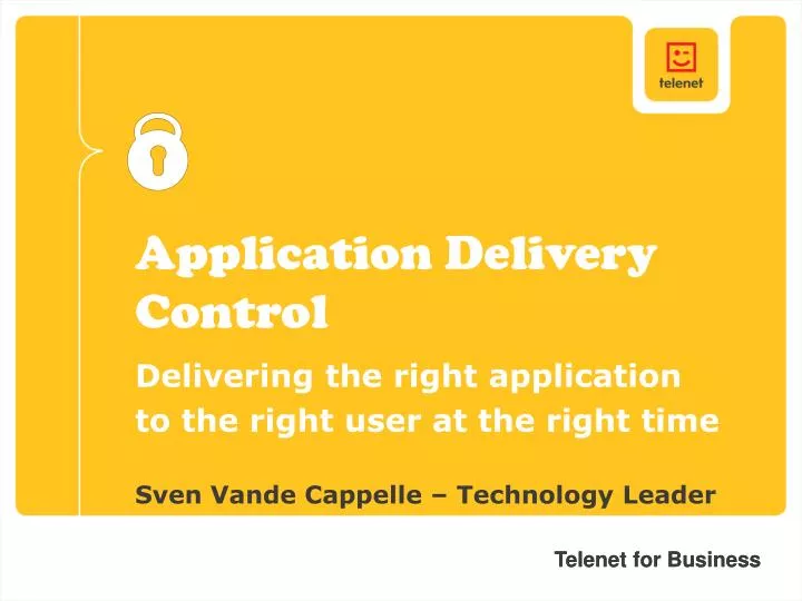 application delivery control