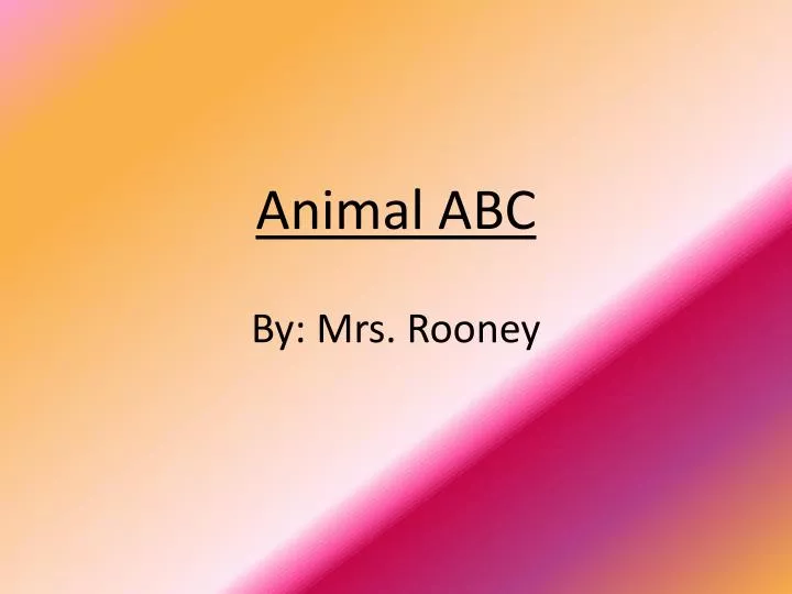 animal abc