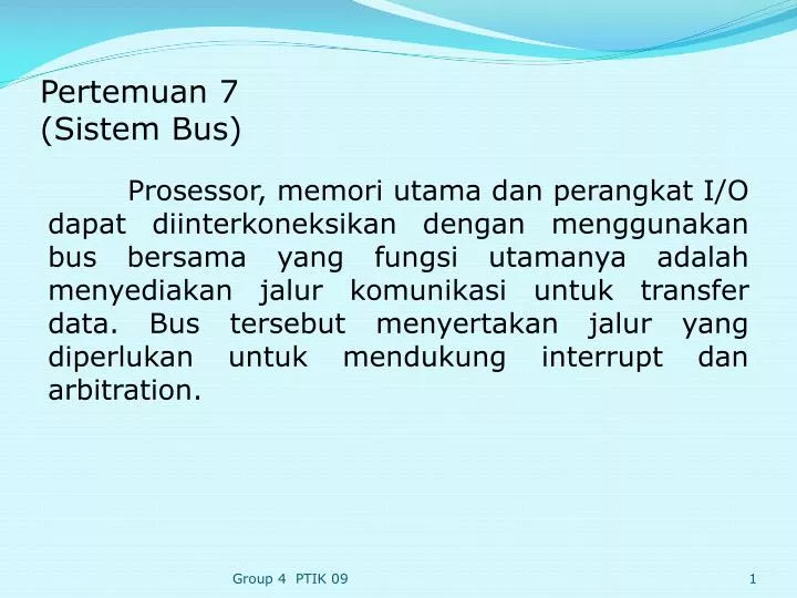 pertemuan 7 sistem bus