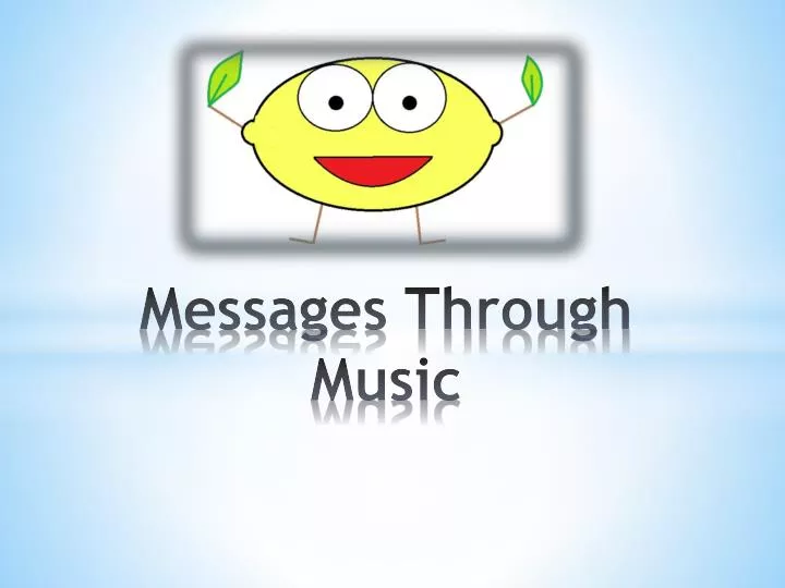 messages through music