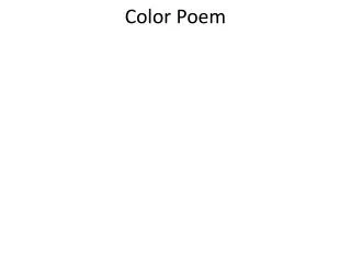 Color Poem