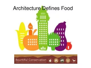 Architecture Defines Food