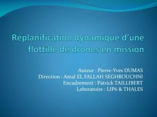 replanification dynamique d une flottille de drones en mission