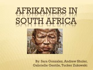 Afrikaners in South Africa