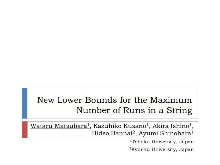 new lower bounds for the maximum number of runs in a string