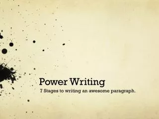 Power Writing