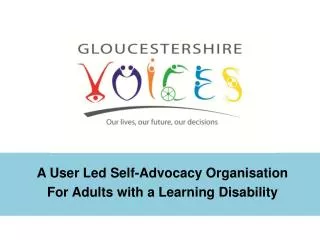 A User Led Self-Advocacy Organisation For Adults with a Learning Disability