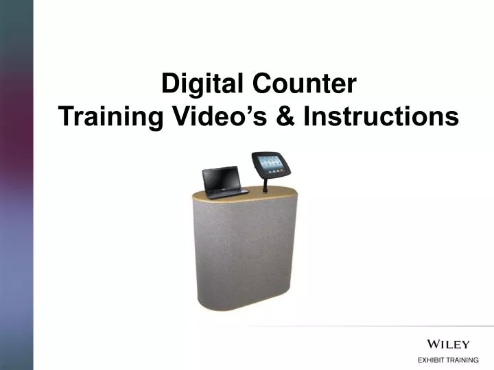 digital counter training video s instructions