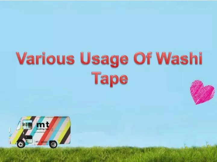 various usage of washi tape