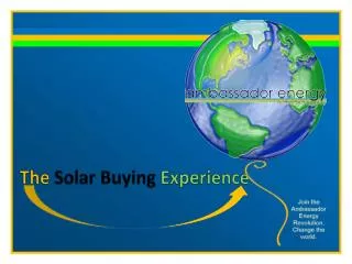 The Solar Buying Experience