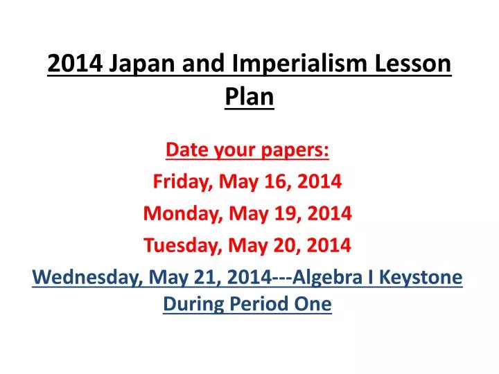 2014 japan and imperialism lesson plan