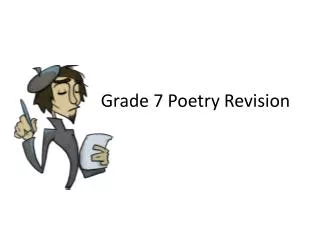 Grade 7 Poetry Revision