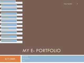 My E- Portfolio