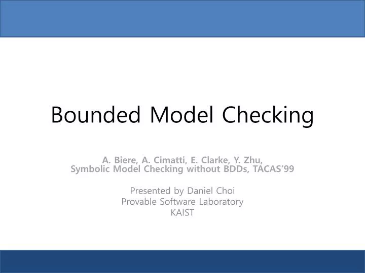 bounded model checking