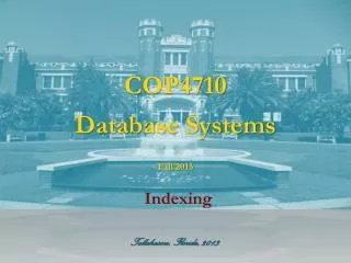 COP4710 Database Systems
