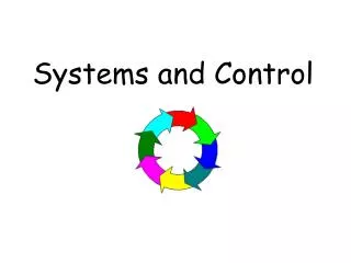 Systems and Control