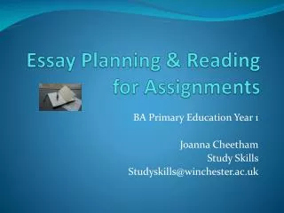 Essay Planning &amp; Reading for Assignments