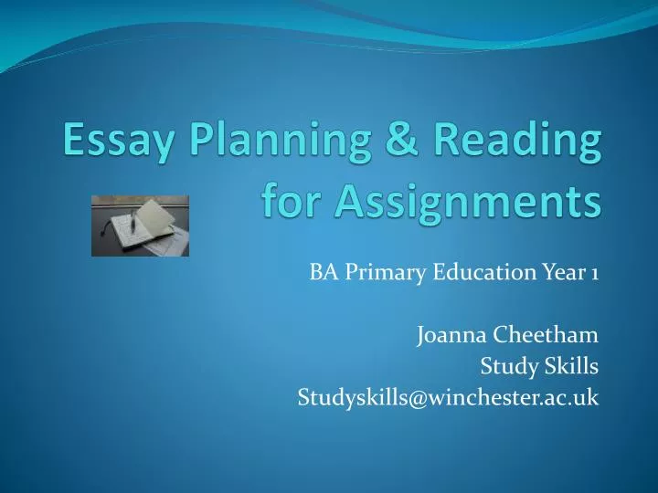 essay planning reading for assignments