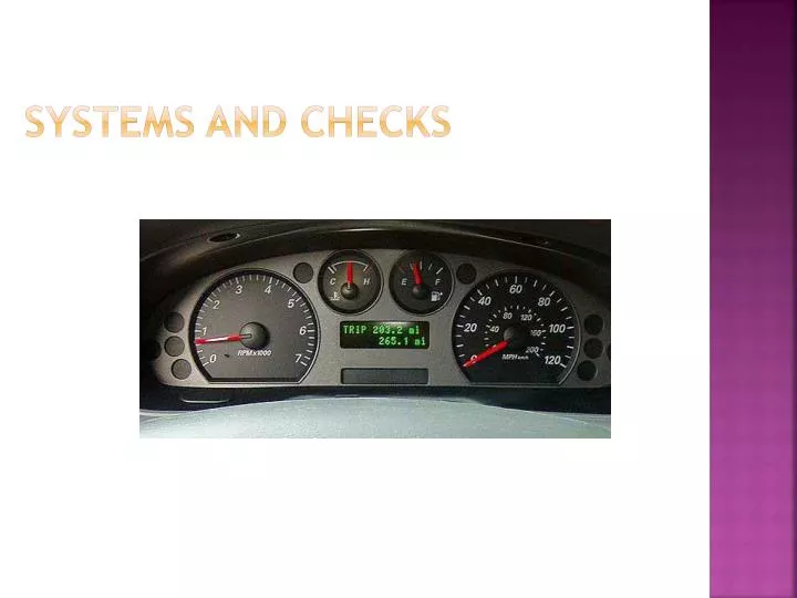 systems and checks