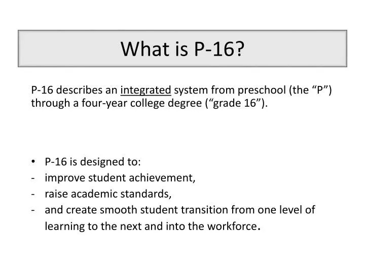 what is p 16