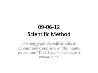 09-06-12 Scientific Method