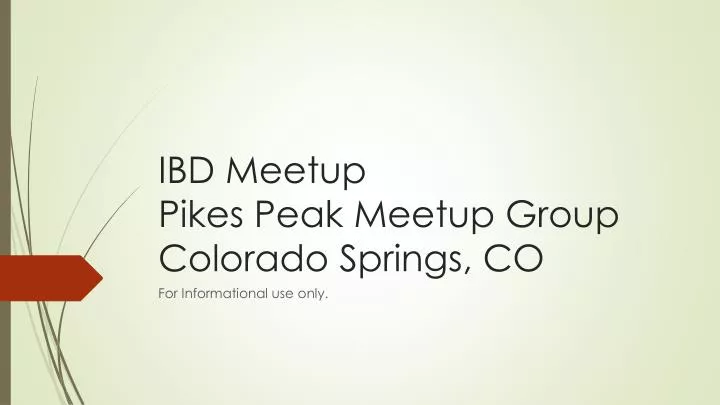 ibd meetup pikes peak meetup group colorado springs co