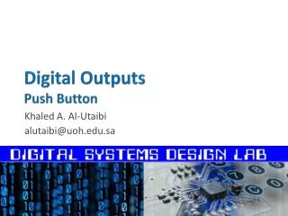 Digital Outputs Push Button