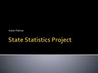 State Statistics Project